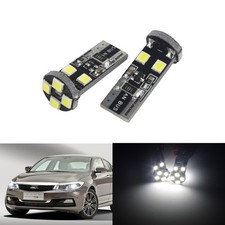 10X 168 501 T10 194 W5W 8 SMD LED Sidelight Number Plate Light Bulb White Canbus