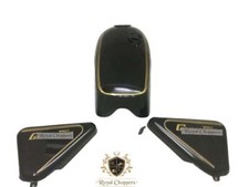 Fit For Norton Commando Roadster Black Painted Petrol Tank 750 + Side Panel