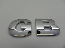 GB - Chrome Letters / 3D Self-Adhesive Stickers / Numbers & Signs / Decals