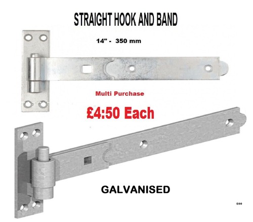 Straight band and - 14", t