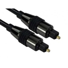 TOSLINK Optical Digital Cable 0.5m-20m Audio Lead SPDIF Surround Sound Black HQ