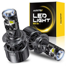 2Pcs H7 LED Headlight Bulb with Projector Lens 25000LM 6500K White High Low Beam