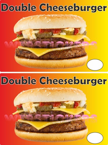 Double cheesburger stickers - double,
