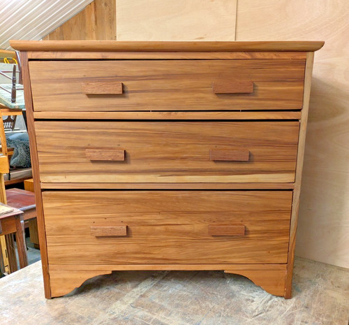 Antique poplar chest - poplar, of