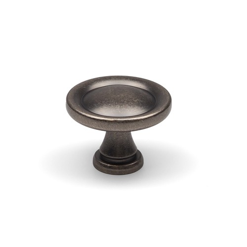Antique pewter cabinet - pewter, knob