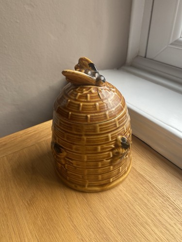 Vintage brown ceramic honey - |,