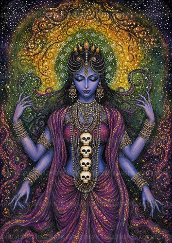 Kali hindu goddess cosmic - kali,