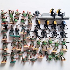 lot TIMPO TOYS figure 1970 US ww2 AUSTRALIAN soldier BRITISH frogmen GERMAN army