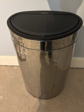 Brabantia 40L Kitchen Touch Bin, Matt Steel, Soft Touch Open RRP £190