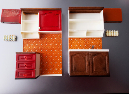 Dolls house furniture vintage - dolls,