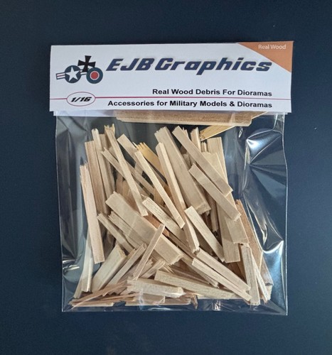Scale real wood debris - real,