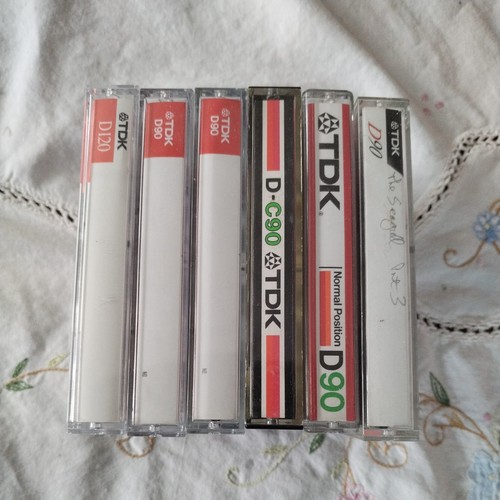 Tdk used blank cassette - d,