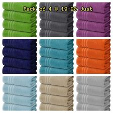 4 X Large Bath Towels 100% Egyptian Cotton Soft Hotel Big Jumbo Towel Set 500GSM