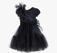 Monnalisa Girls Dress Black