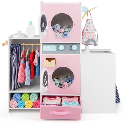 Kids laundry playset pretend - kids,