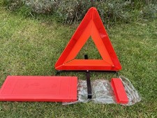 Ex Military, Heavy-Duty Car Warning Triangle In Case. Land Rover / Wolf issue. 