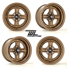 White Label Kaze 15" 8" Alloys 4x100 4x114.3 Fit MX5 JDM Datsun AE86 Bronze ET0