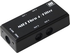 Miditech Midi Thru Box  1 in 4