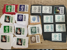 # NEW # GB Various value unfranked Matrix issues on backing paper FV £16.88