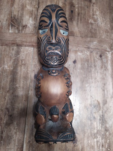 70s 52cm maori tekoteko - 52cm, wooden