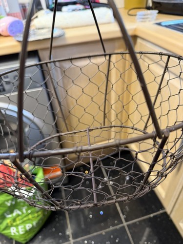 Wire work egg basket - ,