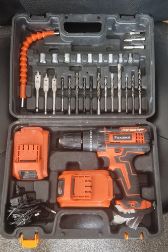 Cordless drill with - drill, 2