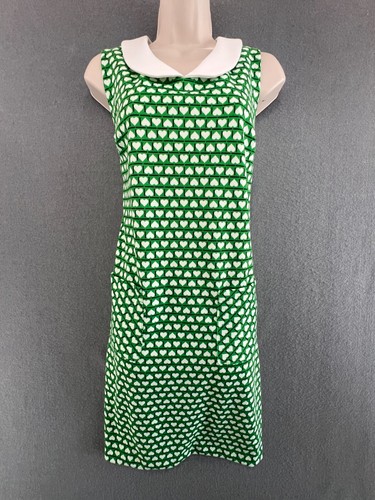 Heart print mod dress retro - heart,