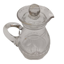 Stuart Crystal Whisky Noggin / Water Jug – Leaf & Berry Design – With Lid – 11cm