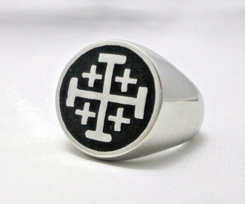 Jerusalem cross ring crusaders - cross,