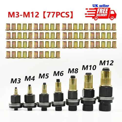 77pcs rivet nut kit - rivet, with