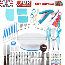 Cake Decorating Kit Professional Baking Tools with Cake Turntable Stand 207Pcs