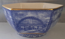 Vintage Wade Ringtons Blue & White Bridges Hexagonal 18cm x 16cm x 8.25cm Bowl.