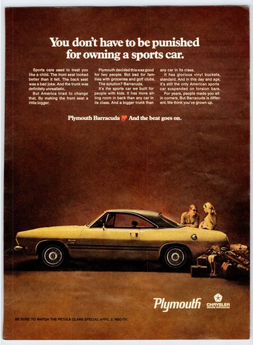 1968 plymouth barracuda car - plymouth,