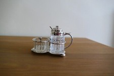 Silver Cruet Set with spoons -
