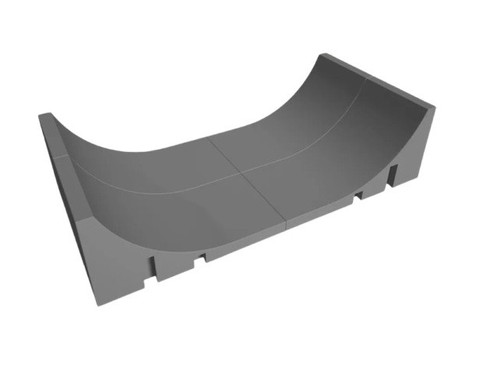 Fingerboard half pipe - half,