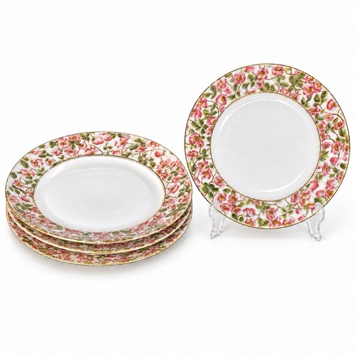 Antique limoges pink rose - d&c,