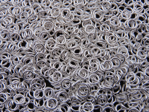 500 pcs 5mm silver plated - silver,