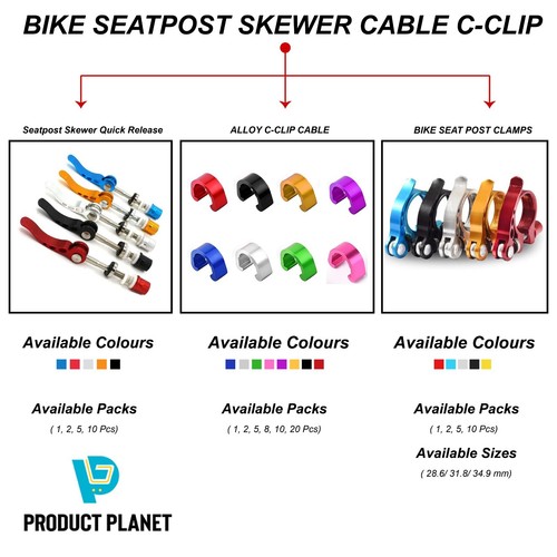 Bike seat post clamp - seat, quick