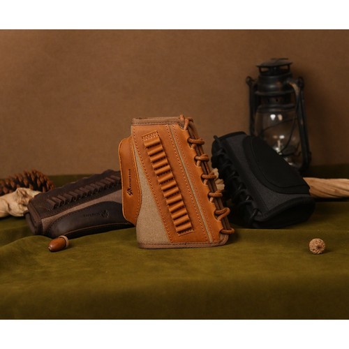 Canvas rifle buttstock leathe - canvas,