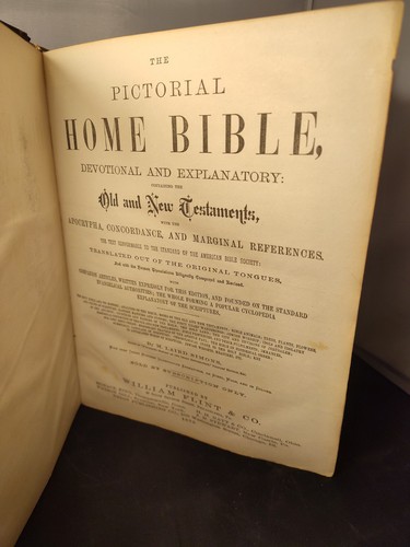1872 pictorial home bible - home,