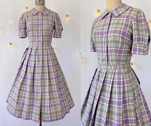 Vintage 1950s dress 50s 60s - vintage, dress,