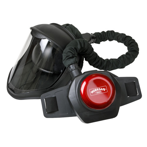 Face shield with powered - with,