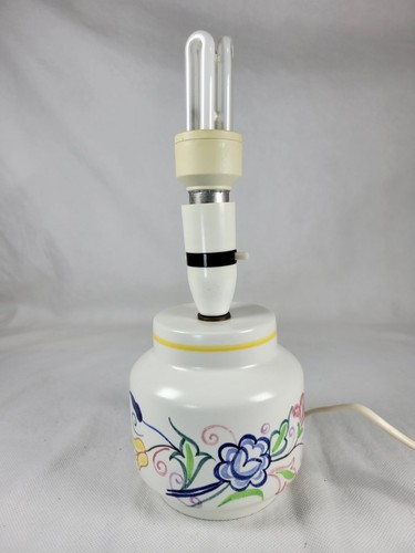 Poole pottery lamp handpainted - poole,
