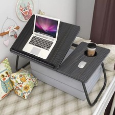 Folding Laptop Bed Table Sofa Breakfast Tray Portable Computer Lap Desk Stand