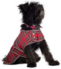 Ancol Muddy Paws Highland Tartan Dog Coat Size Large Length 50cm Girth 66-80cm