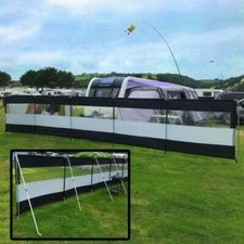 DELUXE PRO 3 or 5 section WINDBREAK with ALUMINIUM SUPPORT POLES (no guy lines)