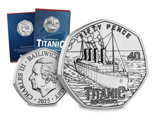 2025 titanic 50p - 2025, coin