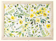 Lap Tray Bean Bag Cushion Laptop Bed Dinner TV Laptray  Bee-Beautiful Yellow