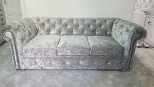 Chesterfield Sofa in Silver