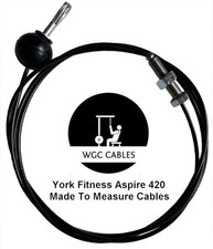 York Aspire 420 standard nylon coated multi gym cables-4 cable options available